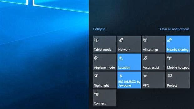 nearby sharing in Windows 10